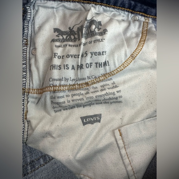 Levi's 505 Men Jeans 40X29 Denim Straight Leg‎ Regular Fit Medium Wash Mid Rise - Picture 14 of 16